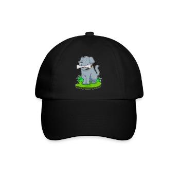 Os de chien - Casquette classique - noir/noir - Devant