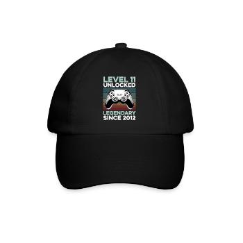 Niveau 11 ans Année d’anniversaire 2012 Gamer Boy - Casquette classique - noir/noir - Devant