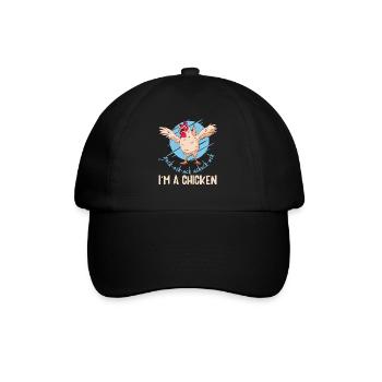 I'm A Chicken - Baseball Cap - black/black - Front