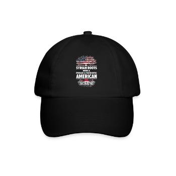 Born Syrian Syria American USA Citizenship - Baseball Cap - black/black - Front