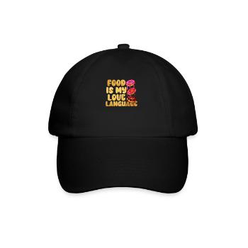 Food Is My Love Language - Baseball Cap - black/black - Front