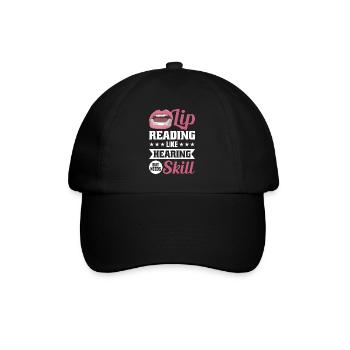 Langue des signes sourde Fierté sourde - Casquette classique - noir/noir - Devant