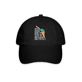 Speed Skating When You Are Behind Short Track - Baseball Cap - black/black - Front