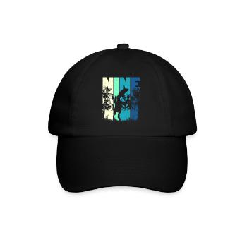 Deinonychus 9 ans Garçon 9ème anniversaire - Casquette classique - noir/noir - Devant