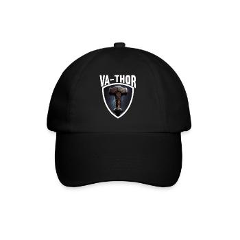 Papa Vathor Va Thor Vatertag Vatertagsgeschenk - Baseballkappe - Schwarz/Schwarz - Vorne