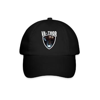 Papa Vathor Va Thor Vatertag Vatertagsgeschenk - Baseballkappe - Schwarz/Schwarz - Vorne