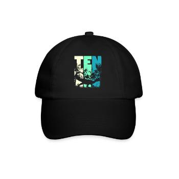 Dilophosaurus 10 ans garçon 10e anniversaire - Casquette classique - noir/noir - Devant