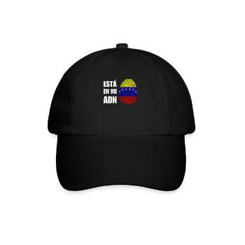 Venezuela ist in meiner DNA - Baseballkappe - Schwarz/Schwarz - Vorne