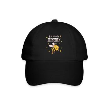 Imkerin - Baseballkappe - Schwarz/Schwarz - Vorne