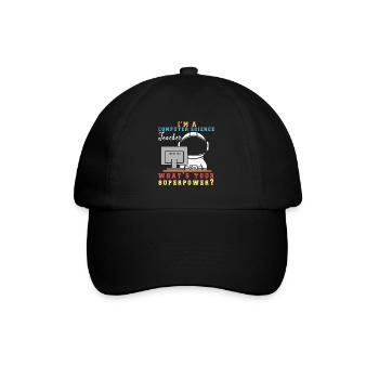 Lustiger Informatiker Spruch, Informatik - Baseballkappe - Schwarz/Schwarz - Vorne