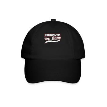 Steuersaison Cpa Buchhalter Geschenk Steuertag - Baseballkappe - Schwarz/Schwarz - Vorne