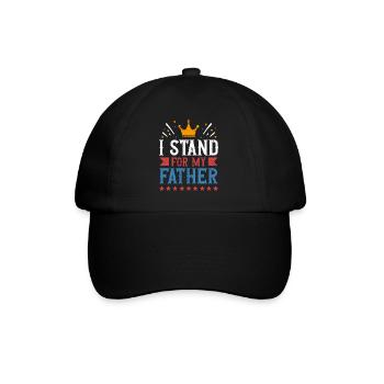 I stand for my father's proud father's heart - Baseball Cap - black/black - Front