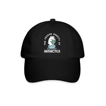 La beauté glacée de l’expédition en Antarctique - Casquette classique - noir/noir - Devant