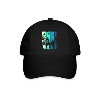 Ptérodactyle 8 ans garçon 8ème anniversaire rétro - Casquette classique - noir/noir - Devant