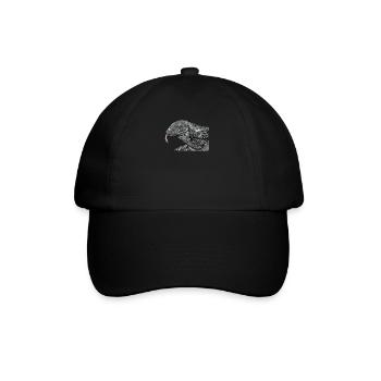 Dragon de Komodo I Motif de dragon de Komodo pour reptiles - Casquette classique - noir/noir - Devant