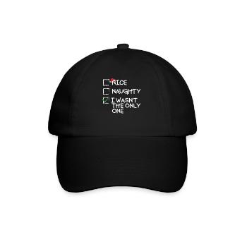 �nes Naughty Ich war nicht das einzige lustige - Baseballkappe - Schwarz/Schwarz - Vorne