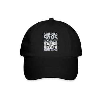 Real Men Take Their Sons Arrowhead Collecting - Baseball Cap - black/black - Front
