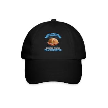 Leberkäs Bayern Leberkas Semmel Fleischkäse - Baseballkappe - Schwarz/Schwarz - Vorne