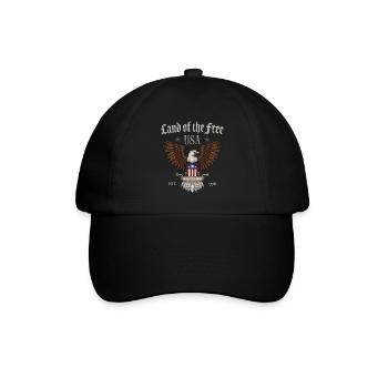 USA Land of the Free - Baseball Cap - black/black - Front