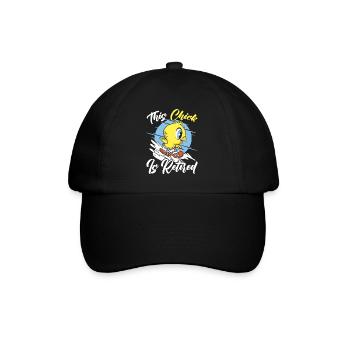 This Chick Is Retired Chicken Farmer Poultry - Baseball Cap - black/black - Front