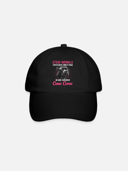 Cane Corso Italiano Hund - Baseballkappe - Schwarz/Schwarz