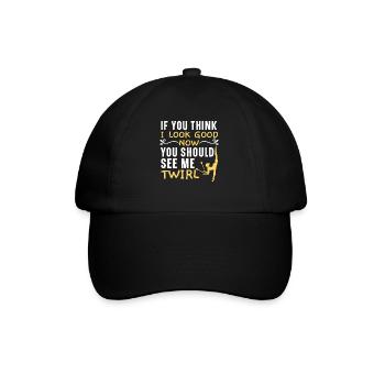 Si vous pensez que j’ai l’air bien, vous devriez - Casquette classique - noir/noir - Devant