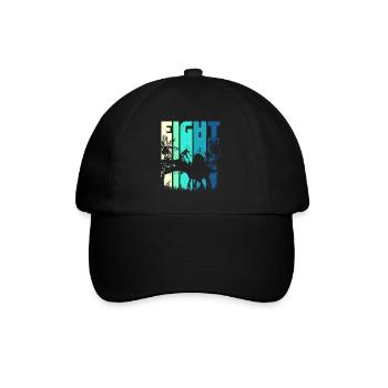 Spinosaurus 8 ans garçon 8ème anniversaire rétro - Casquette classique - noir/noir - Devant