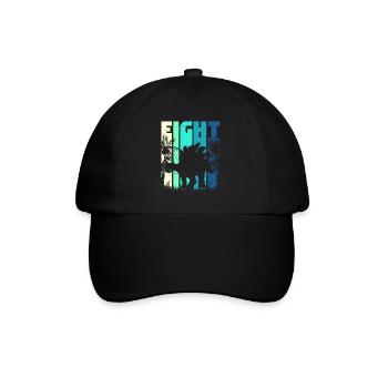 Stegosaurus 8 ans garçon 8ème anniversaire rétro - Casquette classique - noir/noir - Devant