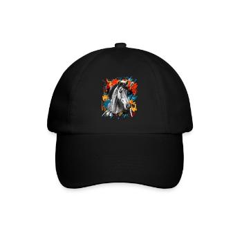 Cheval - Casquette classique - noir/noir - Devant