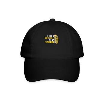 Euphonium Player No suitcase Funny euphonium player - Baseball Cap - black/black - Front