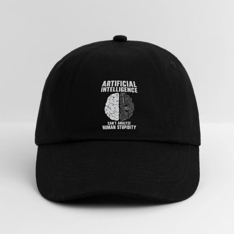 Artificial Intelligence Programmer Brain Human Baseball Cap