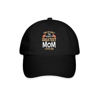 La plus grande fête des mères du monde Meilleure Mama Queen - Casquette classique - noir/noir - Devant