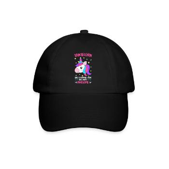 Tanticorn Einhorn Fan Muttertag Tanten Unicorn - Baseballkappe - Schwarz/Schwarz - Vorne