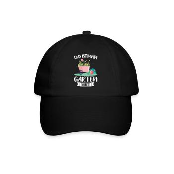 Garten Pflanze Gärtnerei Geschenk - Baseballkappe - Schwarz/Schwarz - Vorne