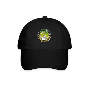 Le Tennis C'est ma Thérapie - Casquette classique - noir/noir - Devant