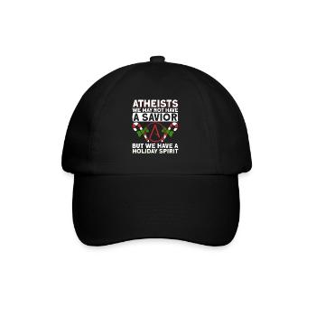 Athéisme athée Anti Église Noël - Casquette classique - noir/noir - Devant