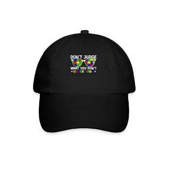 Autism Awareness – Don't Condemn What - Baseball Cap - black/black - Front