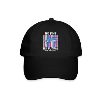 Save Sharks Animal Welfare Sharks Save the Ocean - Baseball Cap - black/black - Front