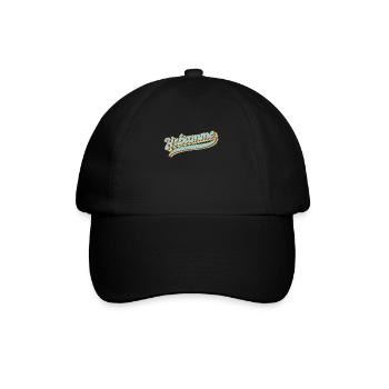 Geburtshelferin Vintage Hebamme - Baseballkappe - Schwarz/Schwarz - Vorne