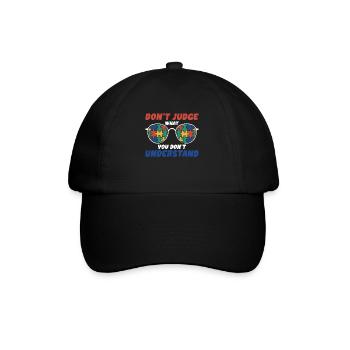 Autism Awareness – Don't Condemn What - Baseball Cap - black/black - Front