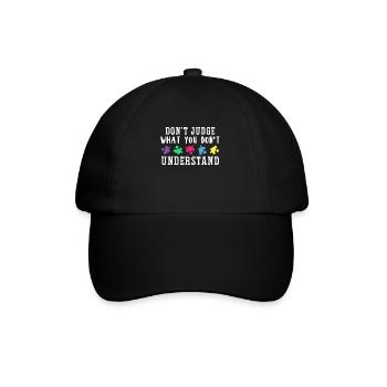 Autism Awareness – Don't Condemn What - Baseball Cap - black/black - Front