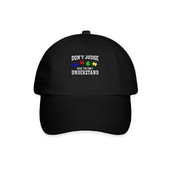 Autism Awareness – Don't Condemn What - Baseball Cap - black/black - Front