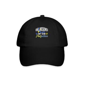 Welt-Down-Syndrom-Tag Bewusstsein für Autismus - Baseballkappe - Schwarz/Schwarz - Vorne