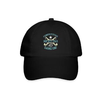Hockey sur gazon Hockey compétitif Papa gardien de but - Casquette classique - noir/noir - Devant
