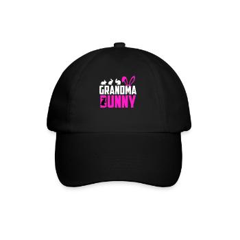 Easter Bunny Grandma Bunny Easter Friends Grandma Easter - Baseball Cap - black/black - Front