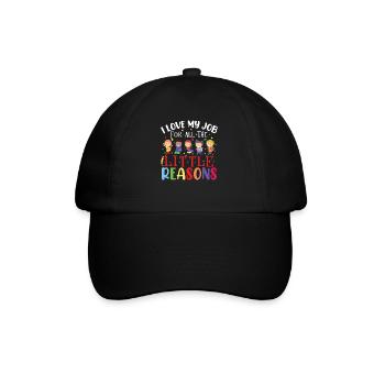 Back To School Teacher - Baseball Cap - black/black - Front
