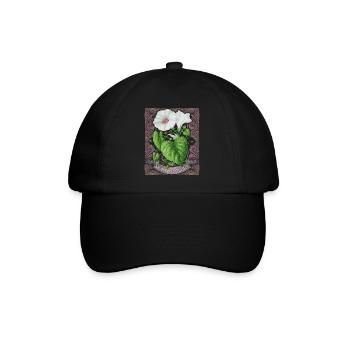 Field winds, winds, vintage botanical illustration - Baseball Cap - black/black - Front