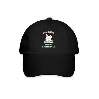 lapins mignons pour Pâques avec lapin aux œufs de Pâques - Casquette classique - noir/noir - Devant
