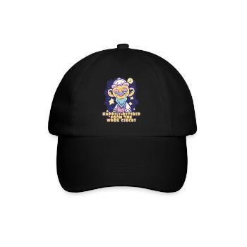 Heureux retraité après le travail cirque - Casquette classique - noir/noir - Devant
