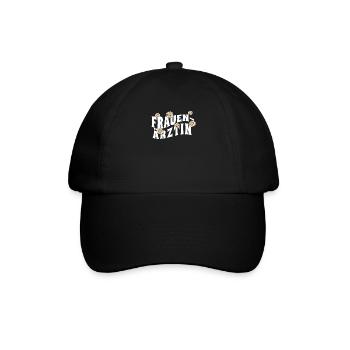 Frauenarzt Hebamme Frauenärztin - Baseballkappe - Schwarz/Schwarz - Vorne